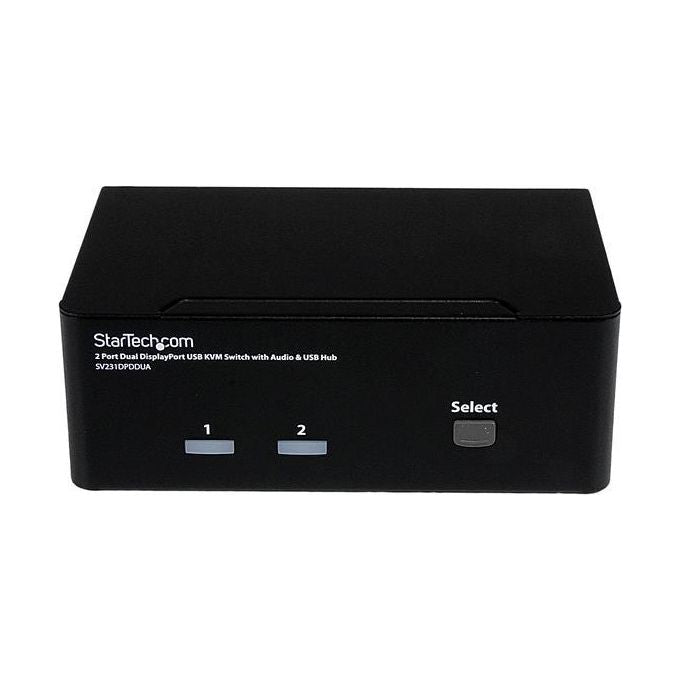 StarTech Switch KVM USB doppio DisplayPort 2 porte con audio e hub USB 2.0