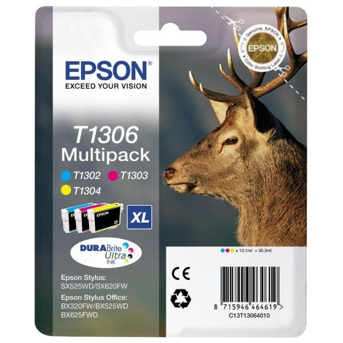 Epson Multipack T130 3cart. Cervo Tg.xl