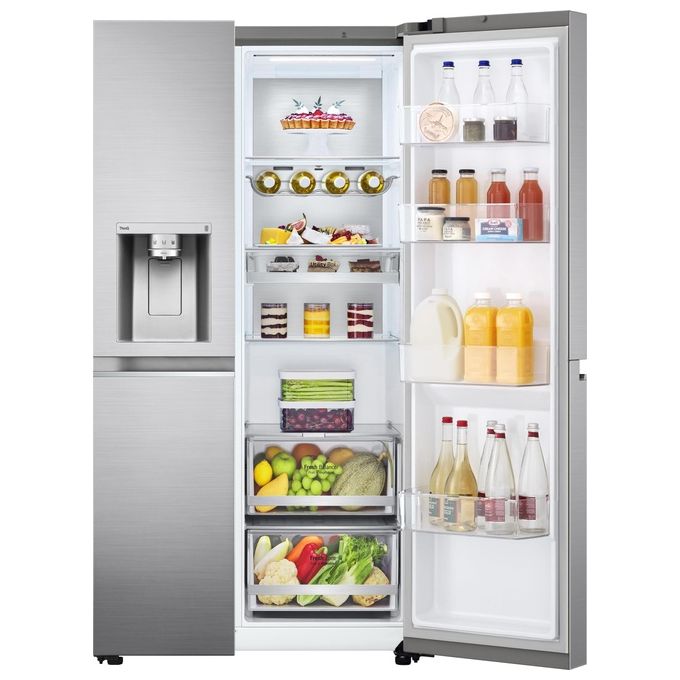 LG GSLV90PZAD Frigorifero Side by Side 635 L 179 cm Classe D 35 dB Total No Frost Wi-Fi Dispenser UVnano colore Inox