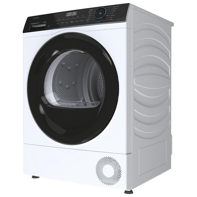 Haier HD90-A3939E-IT I-Pro Serie 3 Asciugatrice Pompa di Calore 9 Kg Classe C Inverter Wi-Fi I-Refresh (85x60x67 cm) colore Bianco