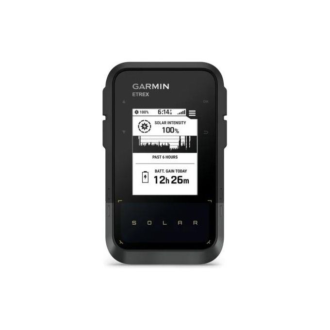 Garmin 010-02782-00 eTrex Solar Navigatore GPS Portatile con Alimentazione Solare e GPS Multibanda colore Nero Grigio