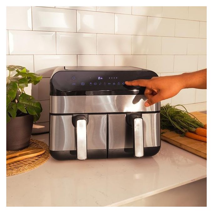 Cecotec 03489 Advance 9000 Friggitrice ad aria 9 L 2800 W 8 programmi Touch colore Nero Acciaio inox