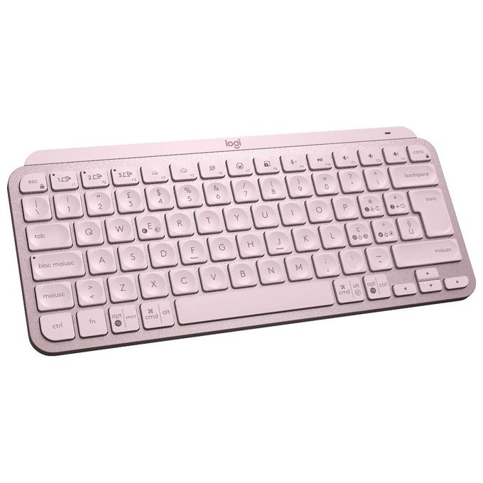 Logitech 920-010812 MX Keys Mini Tastiera Illuminata Wireless Retroilluminata Bluetooth Multi dispositivo colore Rosa