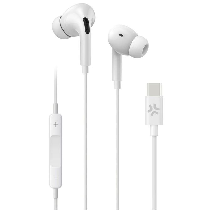 Celly In Ear Stereo Auricolari Wireless Usb-C Bianco