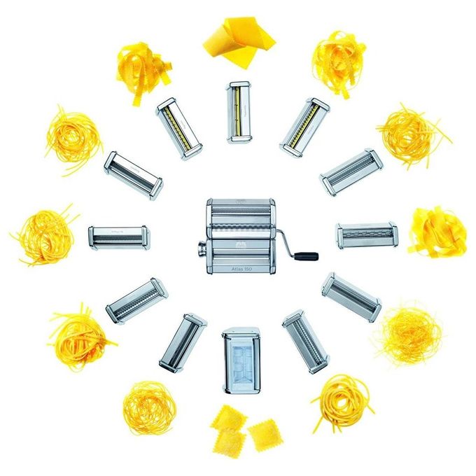 MARCATO AC-150-MAF Accessorio per Macchina per la Pasta Mafaldine 8 mm in Acciaio Cromato colore Argento