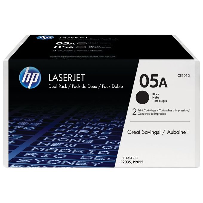 Hp 05a Black 2-pack Laserjet Toner