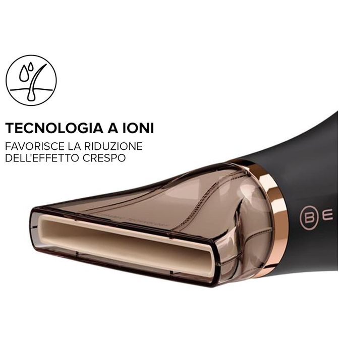 Imetec P5-3800 Bellissima My Pro Ceramic Asciugacapelli 2300W Nero-Oro rosa