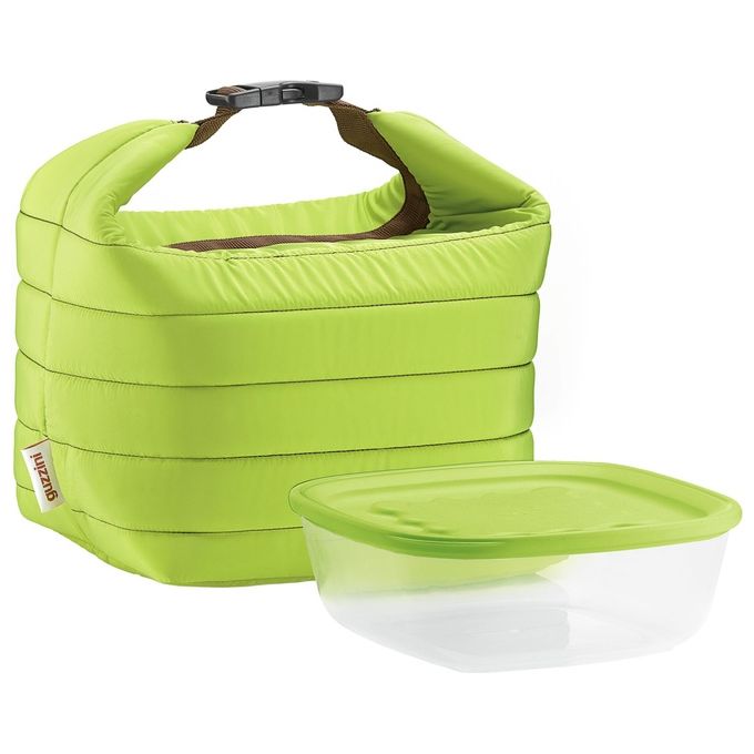 Guzzini Set Borsa Termica Piccola con Contenitore Salva Freschezza 1400 cc. Verde Mela