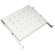 Link ripiano universale per armadio rack estraibile su binari telescopici 1 unita' grigio 350mm.