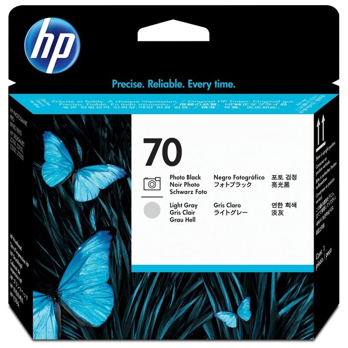 Hp testina hp 70 nero fotografico - grigio chiaro