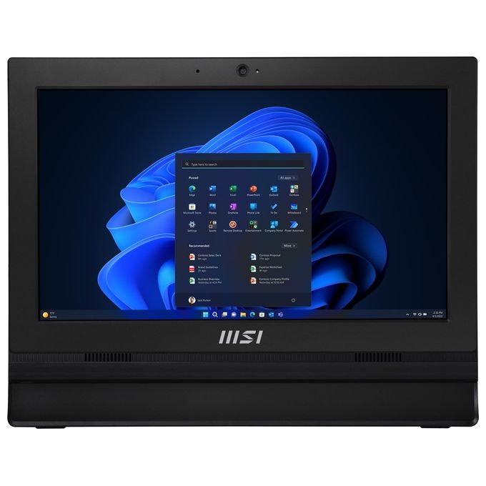 MSI Pro AP162T All-in-One PC 15.6'' Touch Screen Full HD Intel N100 4GB 128GB Win11 Pro
