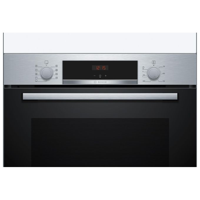 Bosch HBA534BS3 Serie 4 Forno da incasso Elettrico Ventilato 71 L Classe A+ HotAir 3D Grill Funzione Pizza Pulizia Idrolitica (60x60x55 cm) colore Acciaio inox