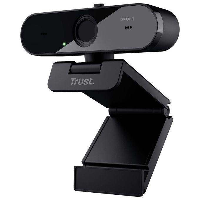 Trust 24733 Taxon Webcam QHD 2560x1440 Pixel 30 fps Autofocus Doppio Microfono Otturatore Privacy USB 2.0 colore Nero
