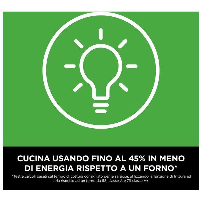 Ninja AF500EU FlexDrawer Friggitrice ad aria 10.4 L 2470 W 7 Programmi Dual Zone Touchscreen colore Nero
