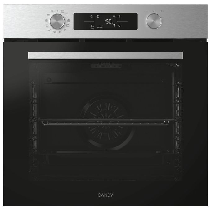 Candy 33703828 New Moderna Forno da incasso Elettrico 78 L Classe A++ Controllo Touch Wi-Fi hOn Autopulizia Idrolitica (59.5x59.5x56.8 cm) colore Nero Acciaio inox