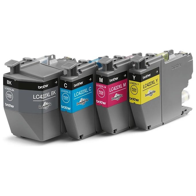 Brother LC422XLVAL Cartuccia Inkjet Originale Multipack Alta Capacita' 3000 pag Nero 1500 pag CMY colore Nero Ciano Magenta Giallo