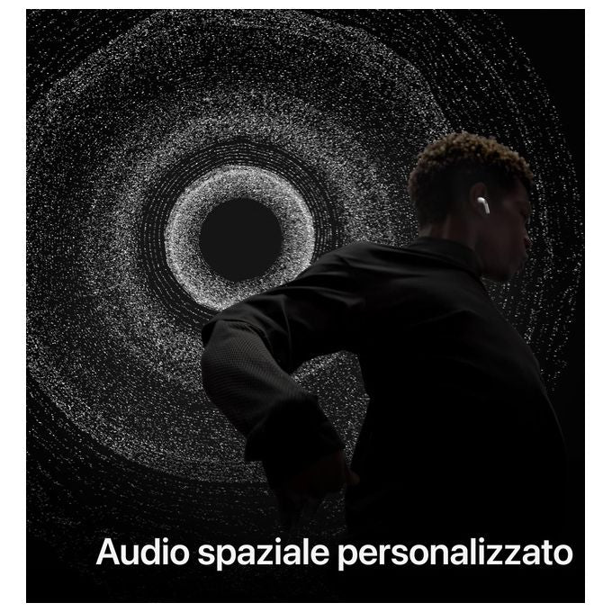 Apple MTJV3TY-A AirPods Pro 2a Generazione Auricolari True Wireless Bluetooth Cancellazione Rumore Attiva Audio Adattivo IP54 colore Bianco