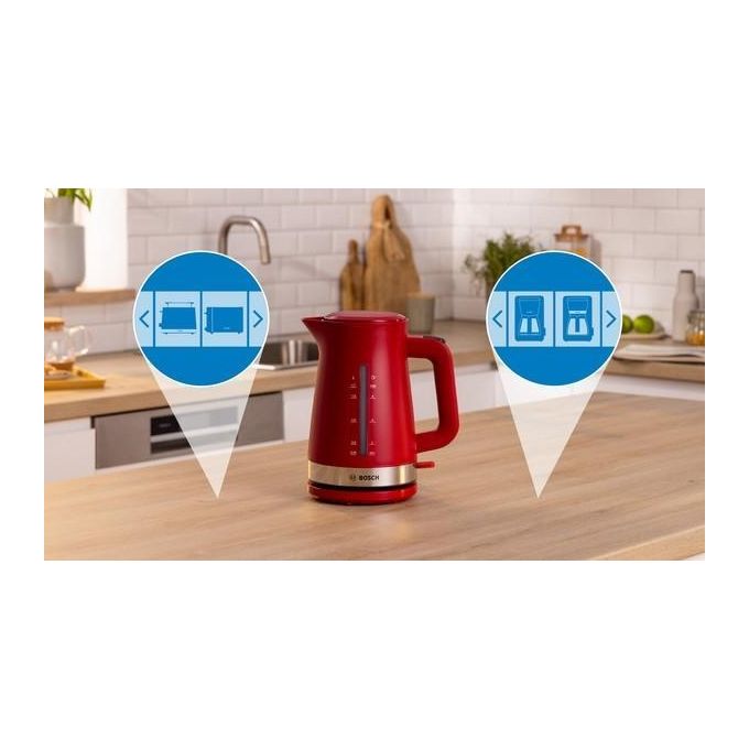 Bosch TWK4M221 MyMoment Bollitore Elettrico 1 7 L 2400 W colore Rosso