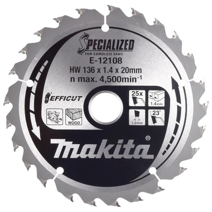 Makita E-12120 EFFICUT Lama per Sega 136x20x25Z
