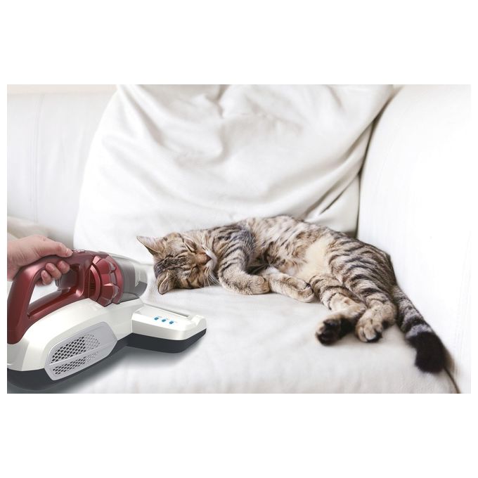 Hoover MBC500UV Aspirapolvere con Filo senza Sacco Capacita' 0,3 Litri Sistema Ciclonico Rosso-Bianco
