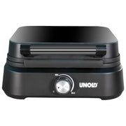 Unold 48275 Piastra per Waffle 2 Waffle 1500 W Rivestimento Antiaderente Termostato Regolabile colore Nero
