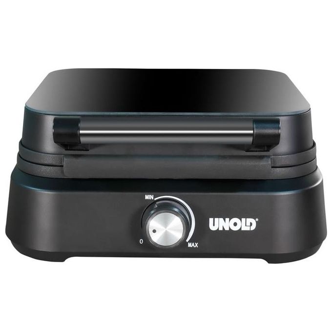 Unold 48275 Piastra per Waffle 2 Waffle 1500 W Rivestimento Antiaderente Termostato Regolabile colore Nero