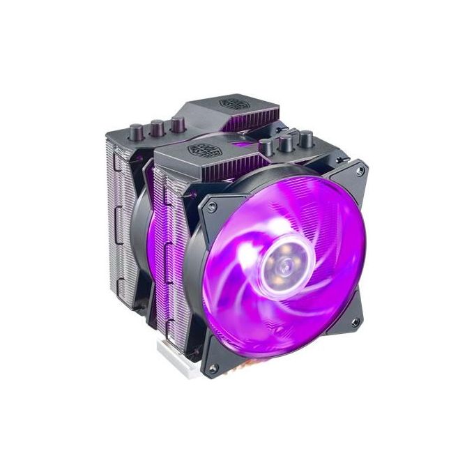 Cooler Master MAP-D6PN-218PC-R2 MasterAir MA621P Dissipatore CPU AMD TR4 6 Heatpipes 2x120mm RGB PWM 600-1800 rpm colore Nero