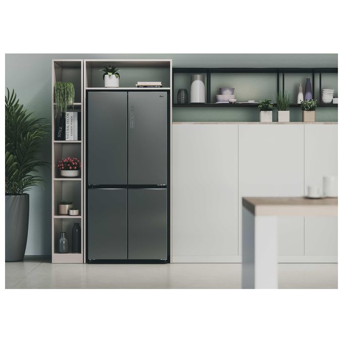 Hoover HHCR3818ENPL H-Fridge 700 Maxi Frigorifero 4 Porte 467 L 181,5 cm Classe E No Frost 35 dB colore Argento