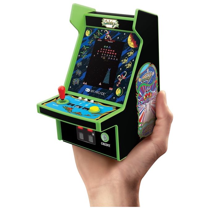My Arcade DGUNL-4195 Micro Player Pro Console da gioco portatile 2.75'' con giochi Galaga e Galaxian colore Multicolore