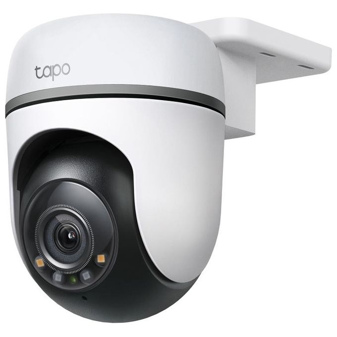 TP-Link TC41 Tapo Telecamera di Sicurezza IP Wi-Fi Pan-Tilt 2K 2304x1296 Pixel IP65 Interno Esterno visione notturna microSD 512 GB colore Bianco Nero