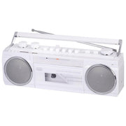 Trevi RR 501 BT Radio Portatile con Registratore a Cassette Bluetooth USB SD MP3 FM MW SW colore Bianco