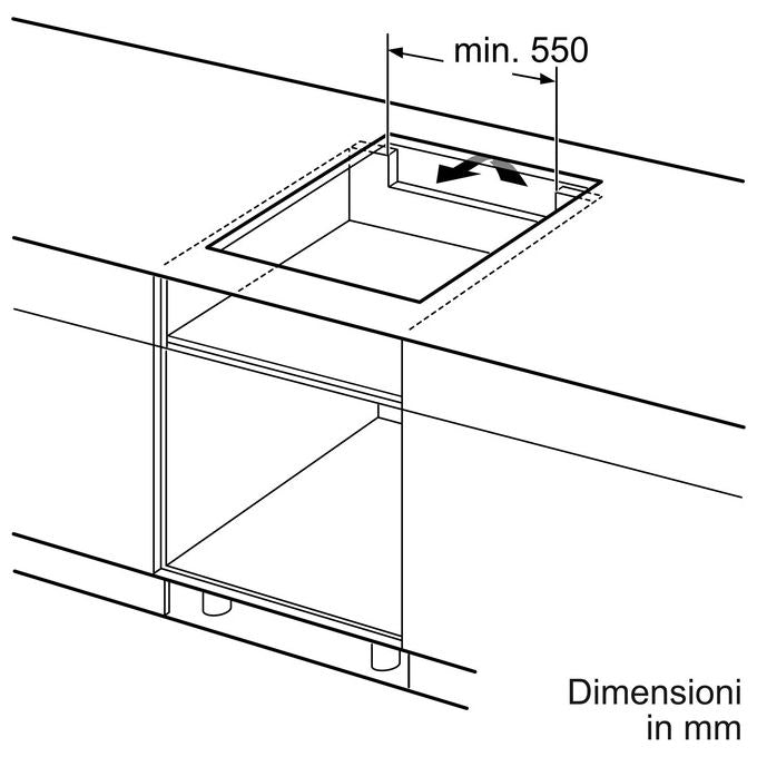 Bosch PVS845HB1E Serie 6 Piano cottura a induzione 80 cm 4 zone CombInduction DirectSelect Home Connect colore Nero