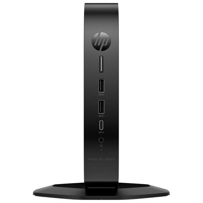 HP 5H0X0EA#ABZ Pro t550 Mini PC Celeron J6412 2 GHz RAM 8 GB eMMC 64 GB Wi-Fi 6 Windows 10 IoT Enterprise colore Nero