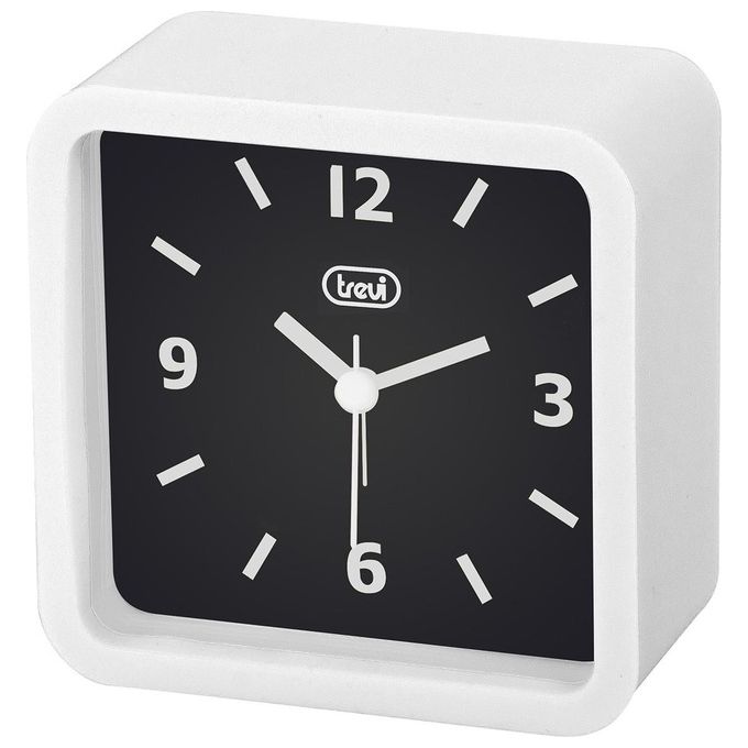 Trevi SL 3820 Orologio Digitale Sveglia al Quarzo Ampio Quadrante Finitura Gommata Bianco
