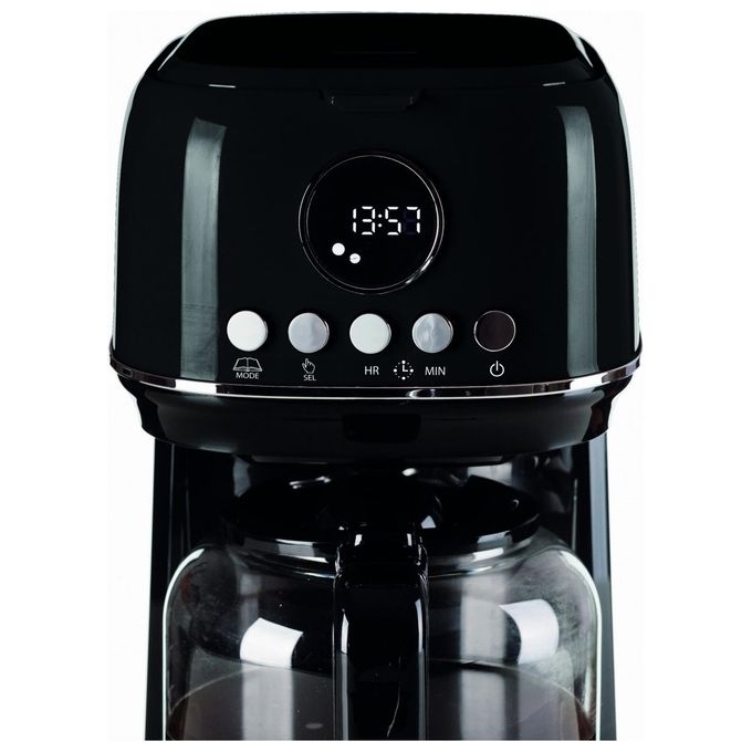 Ariete 1396-02 Moderna Macchina da caffe' con Filtro 1,5 L fino a 15 Tazze 900 W Display LCD Base Riscaldante colore Nero
