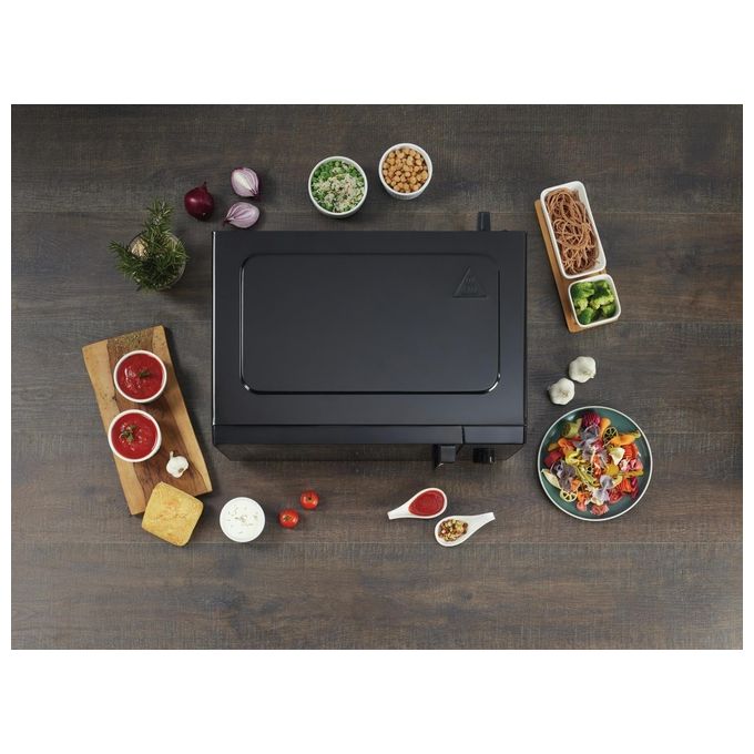 Hisense H23MOBSD1H Forno a microonde Solo 23 L 800 W 9 Programmi Rivestimento Ceramico colore Nero