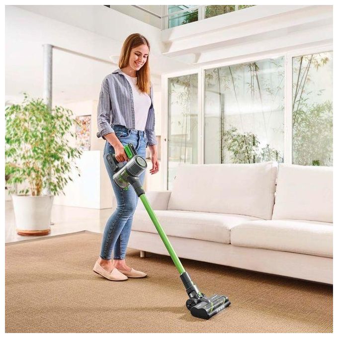 Polti PBEU0120 Forzaspira D-Power SR500 Aspirapolvere a bastone 2 in 1 senza sacchetto motore digitale brushless filtro EPA 0,6 L autonomia 40 min 84 dB colore Verde