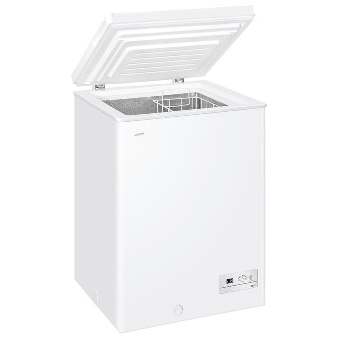 Candy CHAE1002E Congelatore a Pozzetto Statico 97 L 84,5 cm Classe E 39 dB Congelamento 5,5 Kg-24h colore Bianco
