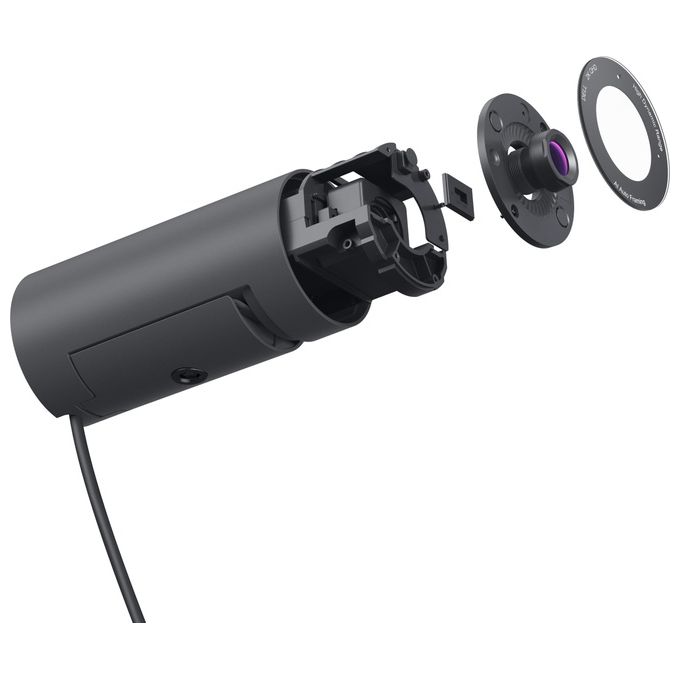 Dell WB5023 Pro Webcam 2K QHD 2560x1440 60fps USB 2.0 Autofocus Zoom 4x Microfono colore Nero