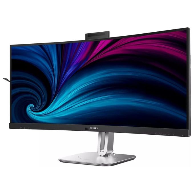 Philips 34B2U6603CH Serie 6000 Monitor Curvo 34'' WQHD 3440x1440 VA 120Hz HDR400 Thunderbolt 4 Webcam Integrata colore Antracite