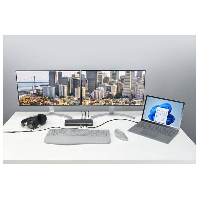 Kensington K34110EU SD5760T Docking station Thunderbolt 4 con Power Delivery fino a 96 W 13 porte 2 HDMI 40 Gbit-s colore Nero