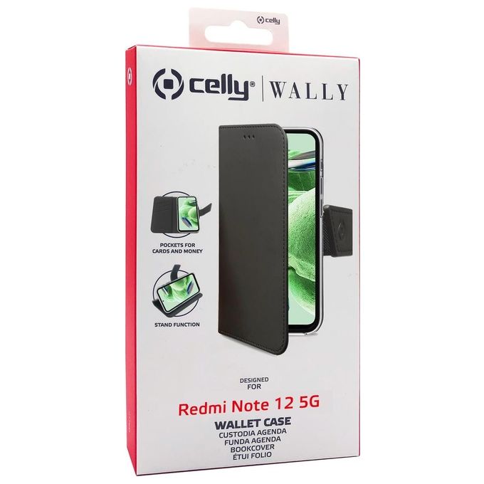 Celly Wally Case per Xiaomi Redmi Note 12 5G Nero