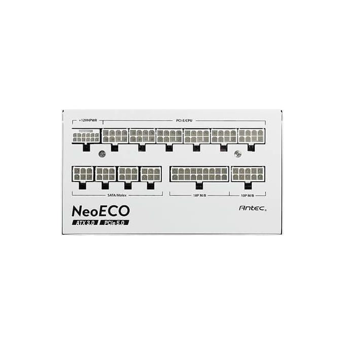 Antec NE1000G M W Neo ECO Modular Alimentatore ATX 3.0 1000 W 80 PLUS Gold con Cavo PCIe 5.0 12VHPWR colore Bianco