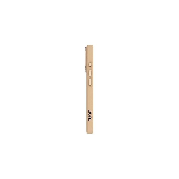Tunit Clear Cover per iPhone 16 Soft Touch in Silicone con MagSafe Beige