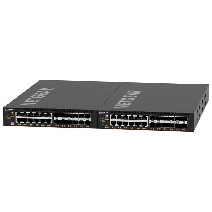 NETGEAR XSM4324-100NES M4350 Switch Gestito L3 12 Porte RJ-45 10G 12 Slot SFP+ colore Nero