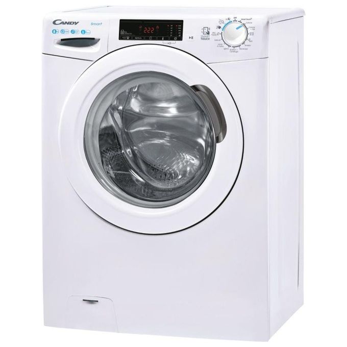 Candy CSS128TW3-11 - Lavatrice a carica frontale 8 kg, 1200 rpm, Classe C, 16 Programmi, NFC, (85x60x52 cm), Bianco