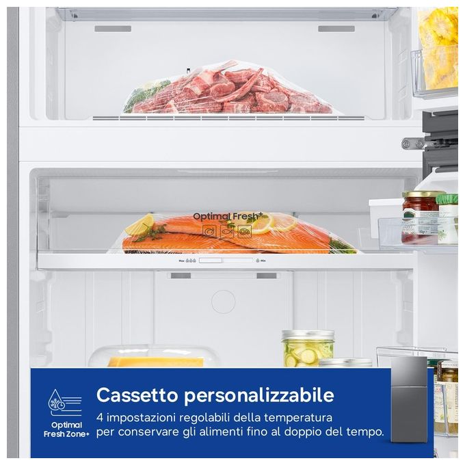 Samsung RT38CG6624S9ES EcoFlex AI Frigorifero Doppia Porta 393 L 171,5 cm Classe E 39 dB No Frost Wi-Fi colore Acciaio Inox