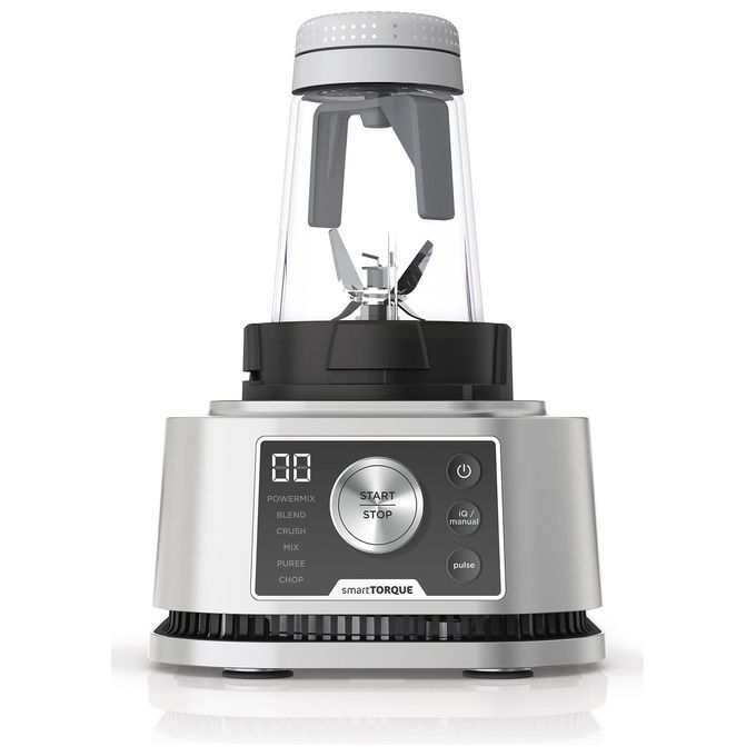 Ninja CB350EU Power Nutri Frullatore 3 in 1 1200W Smart Torque Auto-iQ caraffa 2.1L bicchiere 700ml ciotola 400ml colore Argento