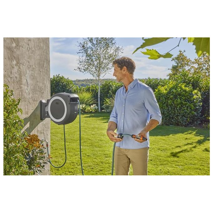 Gardena Avvolgitubo a Parete Batteria Powerroll Xxl 18V 40mt