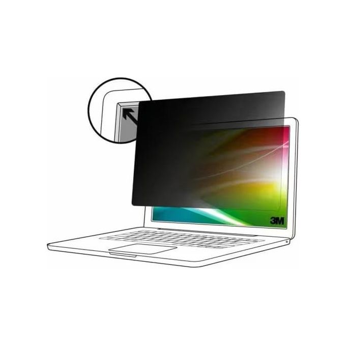 3M BP156W9E Bright Screen Filtro per la Privacy dello Schermo 15.6'' 16:9 Touch Compatibile Trasmissione Luce 85% Angolo di Visione 60° colore Nero